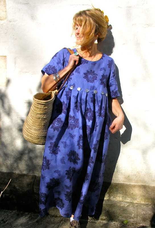 Платье в стиле бохо для женщин за 50 лет