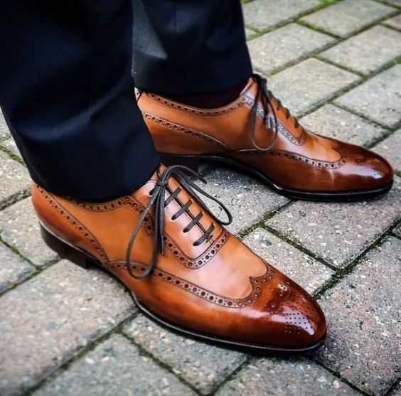 Коричневые мужские туфли, разновидности модельного ряда