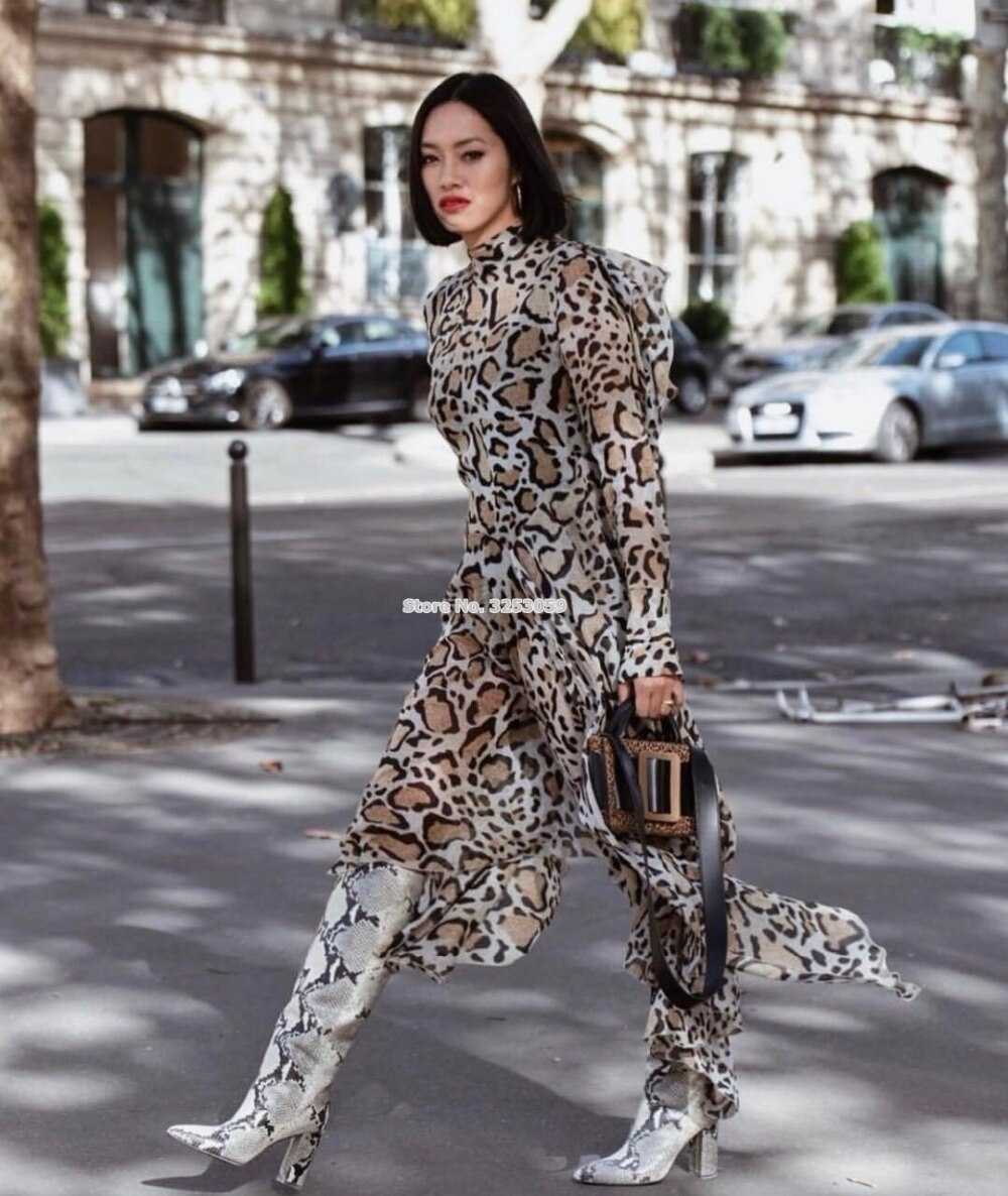 Леопардовый принт в одежде с чем носить