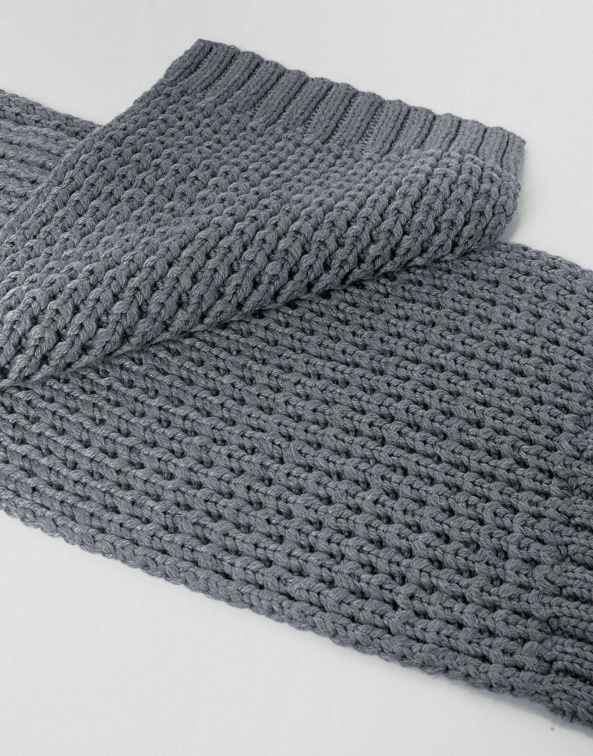 Мужской шарф спицами — 10 моделей со схемами и описанием