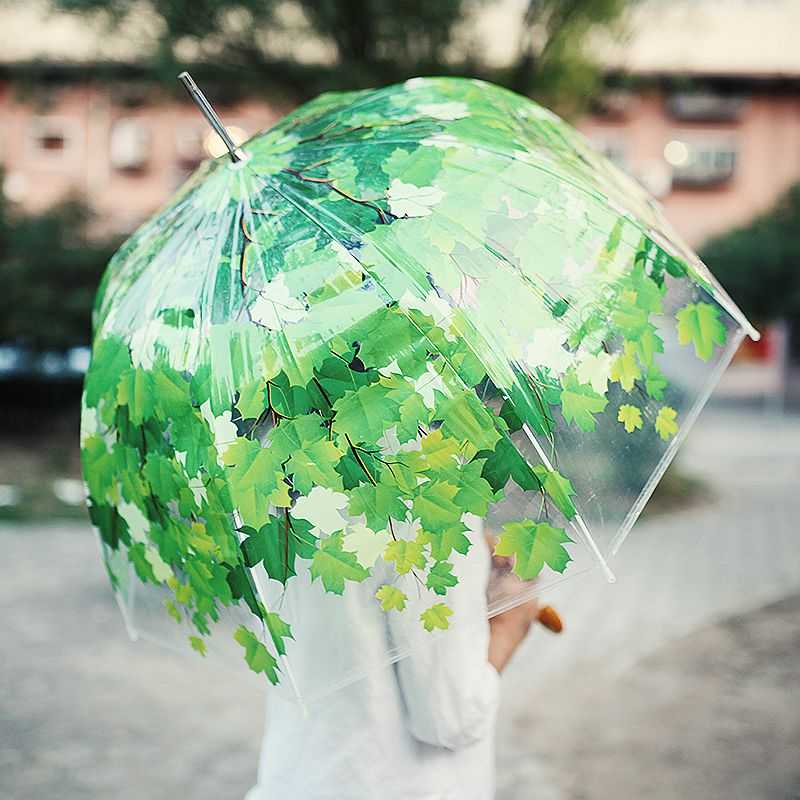 Модные женские зонты 2022 разных расцветок от солнца и от дождя