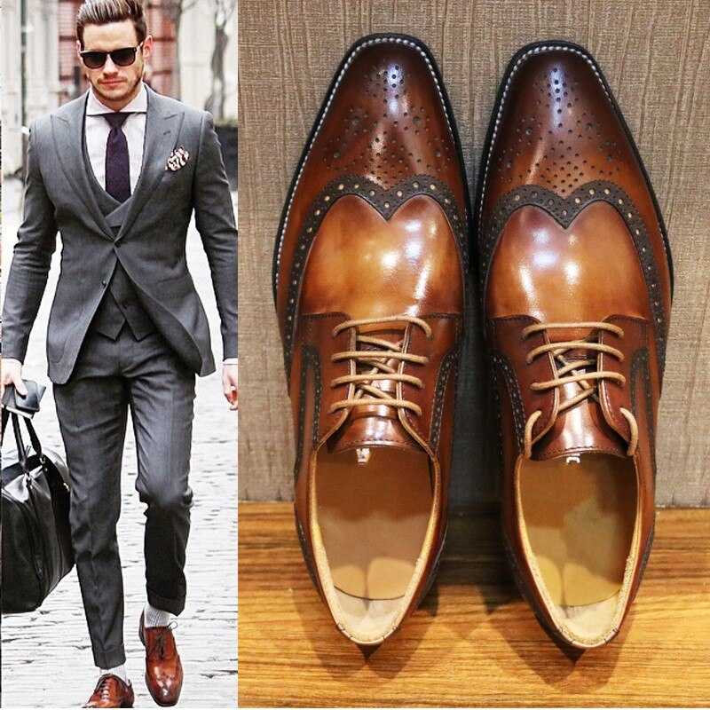 Стильные образы с коричневыми ботинками для мужчин