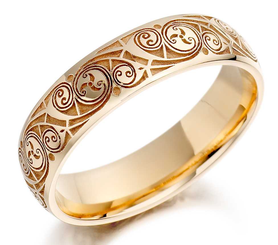 Золотое кольцо обручалка