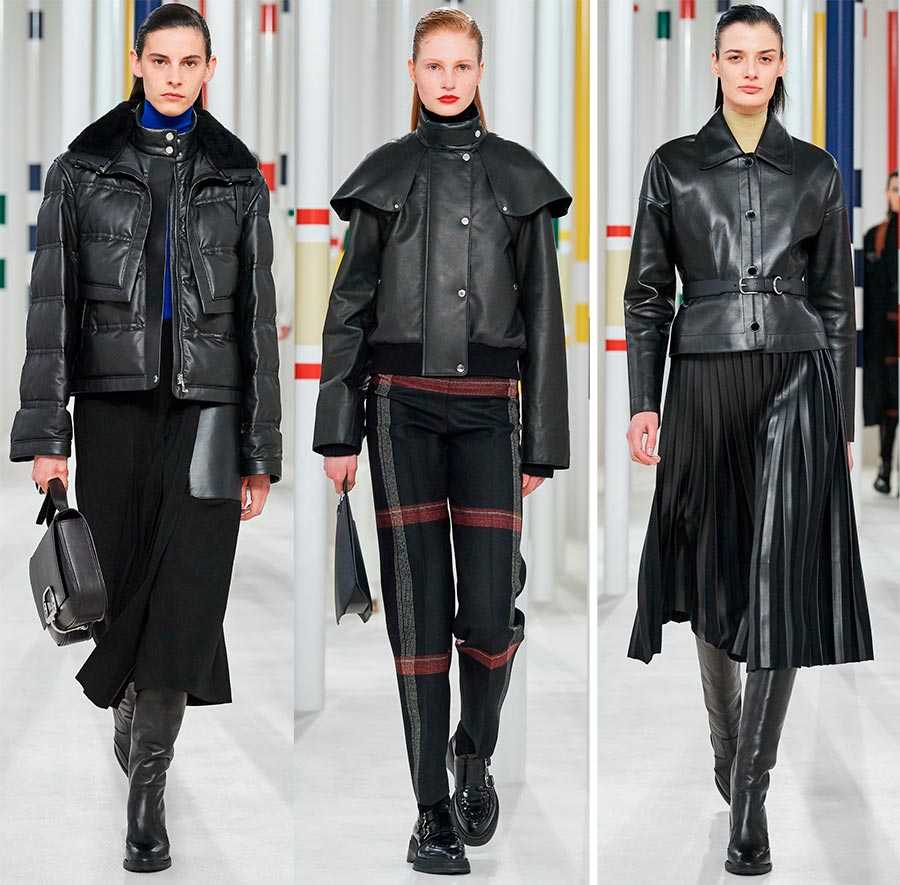 Модели женских кожаных курток на осень 2022 года