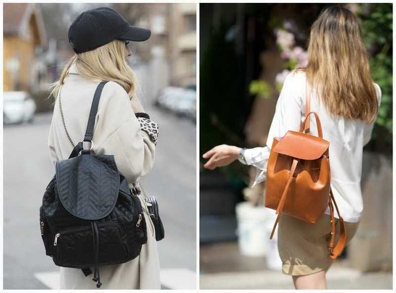 Женская сумка-рюкзак: как и с чем носить правильно | trendy-u