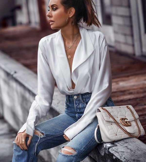 С чем носить белые джинсы женские: фото, советы стилиста