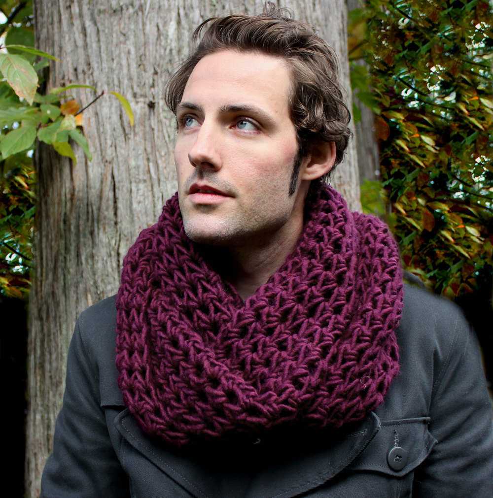 Как связать мужской шарф спицами за несколько дней: схемы с описаниями