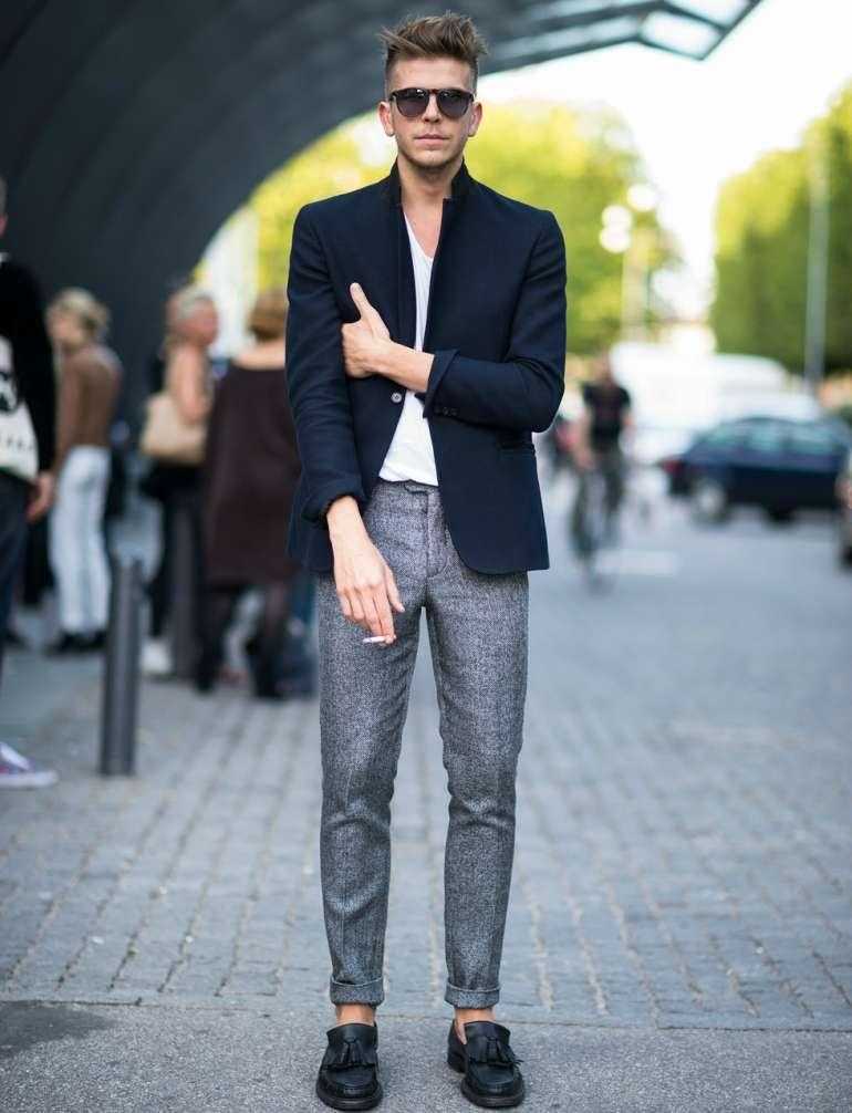 Образ джинсы и пиджак мужской фото