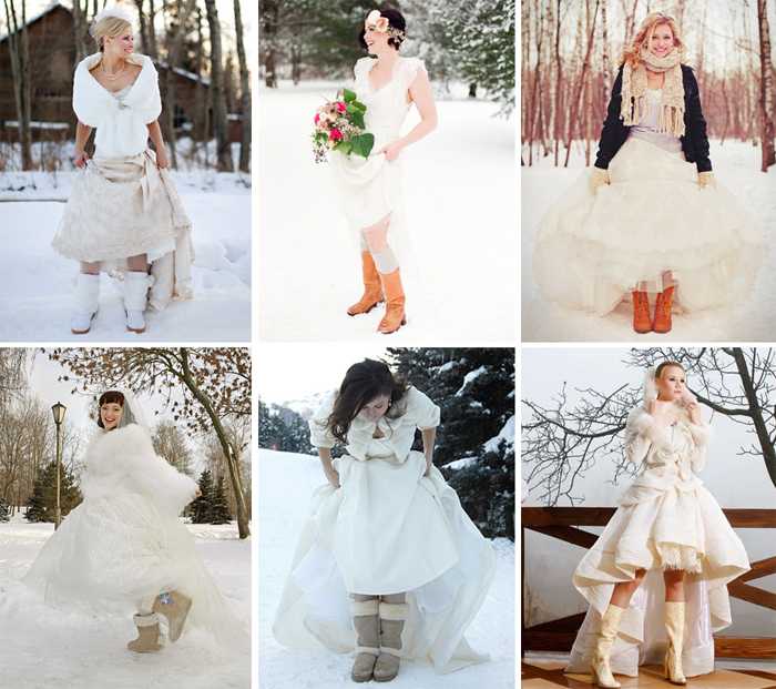 Как невесте выбрать зимнее свадебное платье?