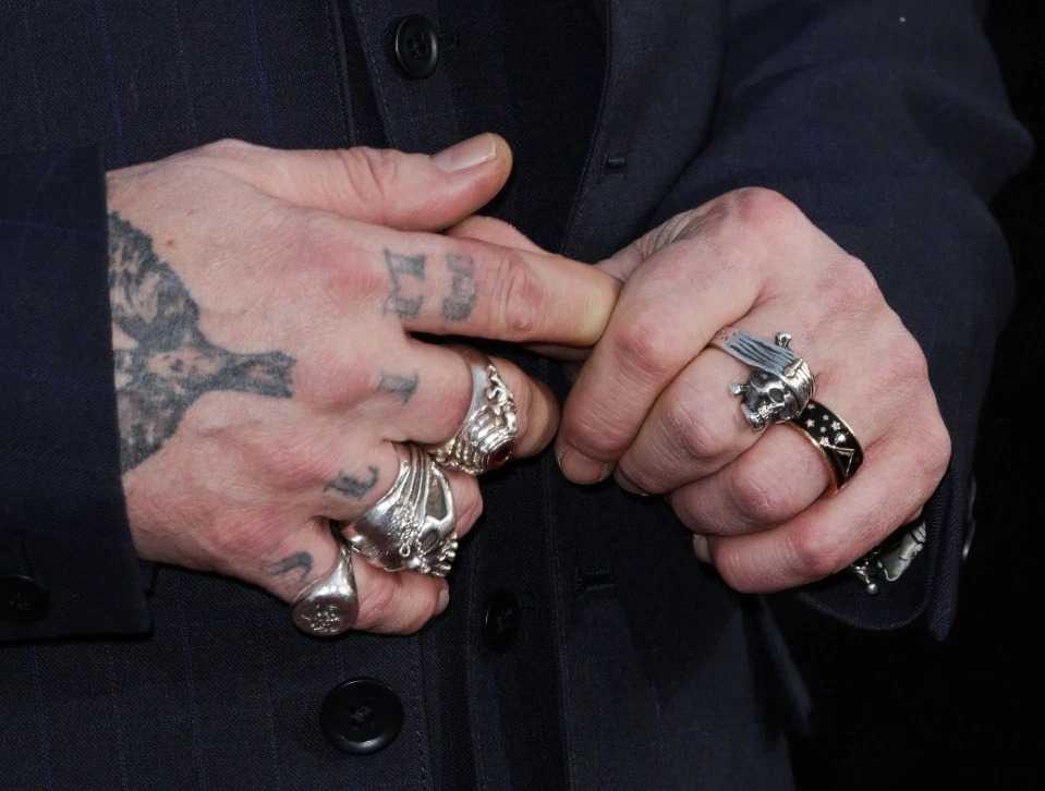Кольцо на пальце у мужчины
