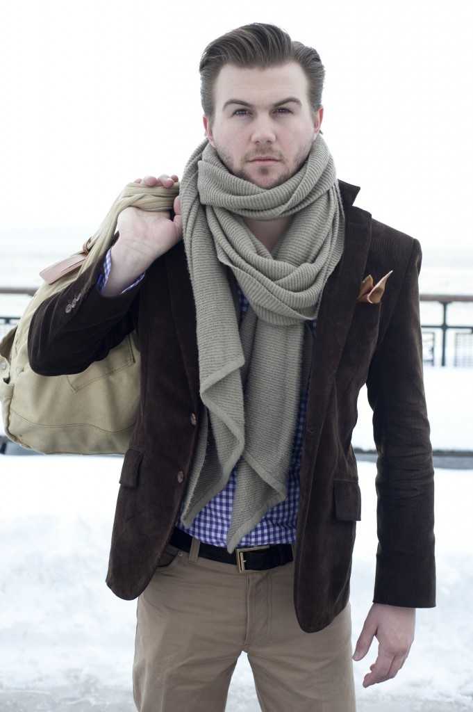 Пальто и шарф для мужчин