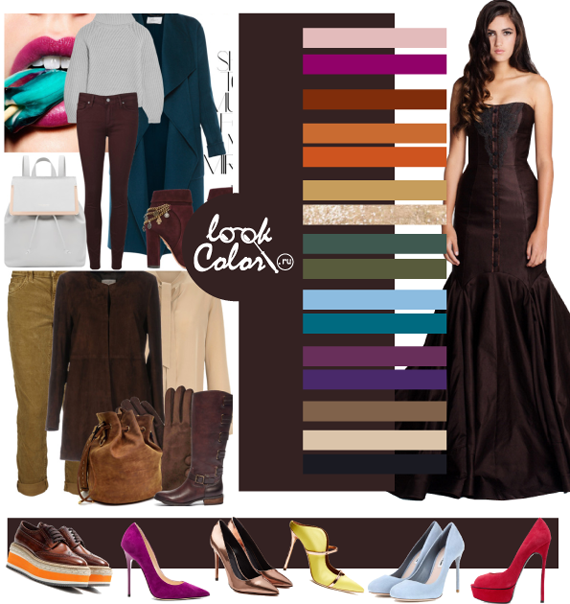 Какой цвет сочетается с коричневым в одежде? цвета, с которыми коричневый нельзя комбинировать. правила подбора