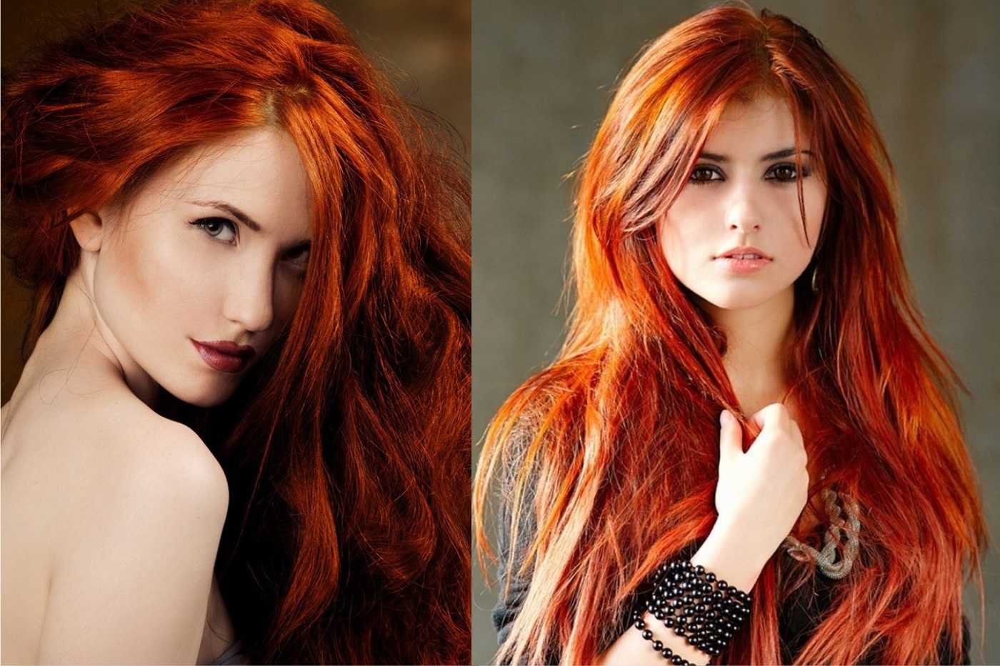 Рыжий цвет волос – какие цвета лучше сочетаются: фото