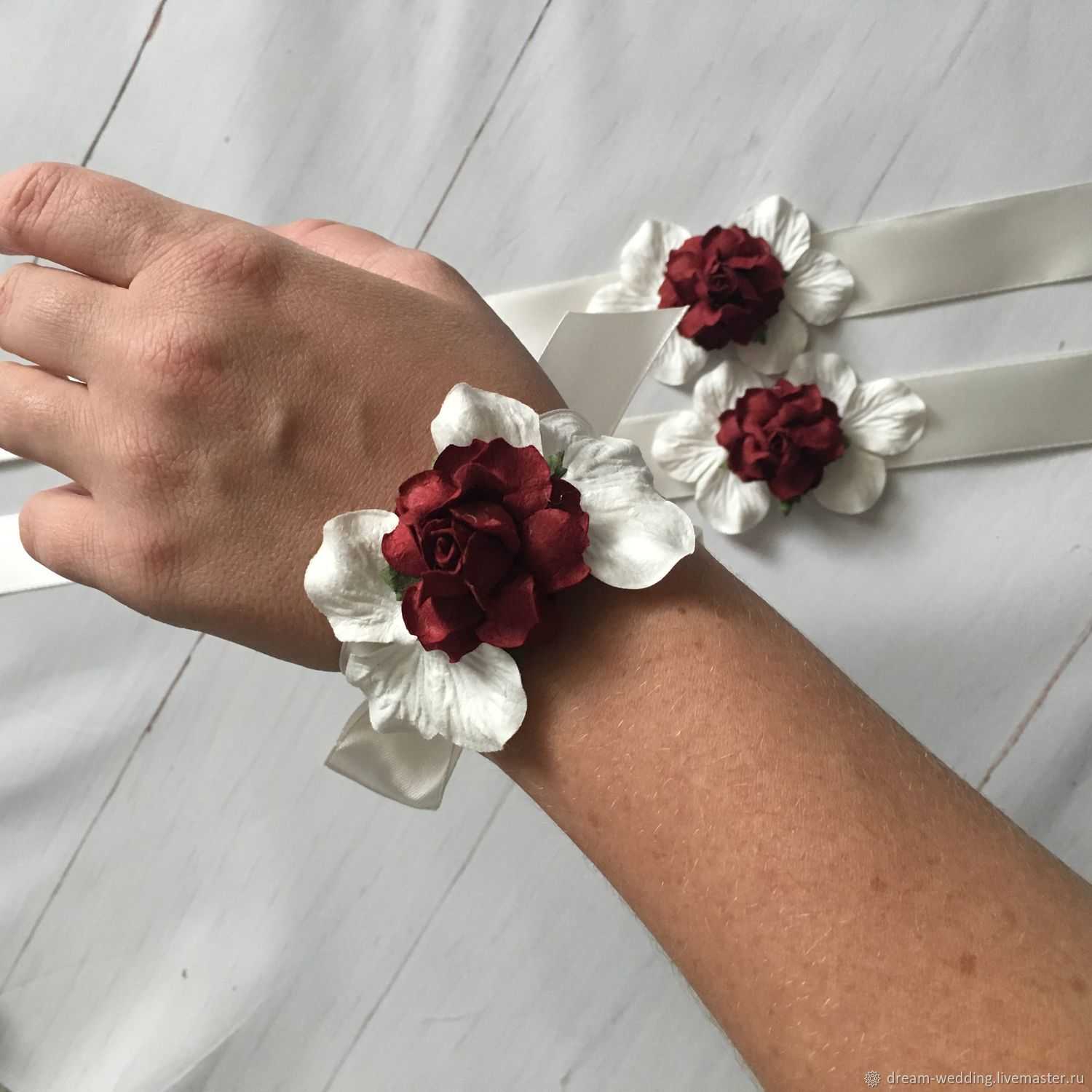 Браслеты для подружек невесты своими руками? – мастер-класс [2022], как создать из фоамирана & атласных лент и искусственных цветов