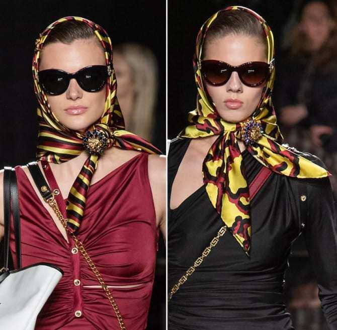 Модные шарфы и платки в 2022 году