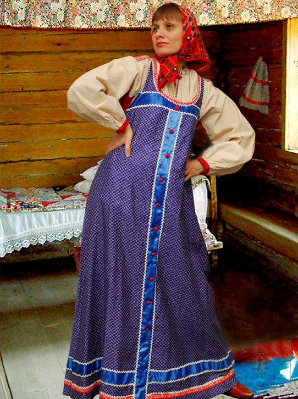 Платья в русском стиле
