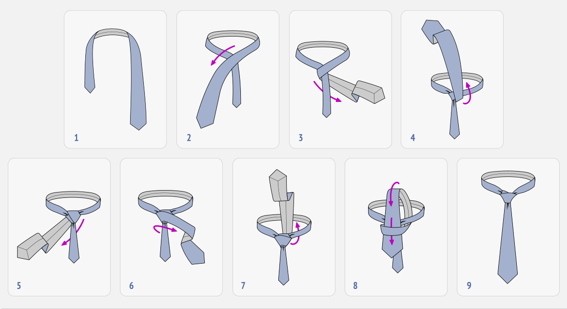 4 способа завязать тонкий галстук
