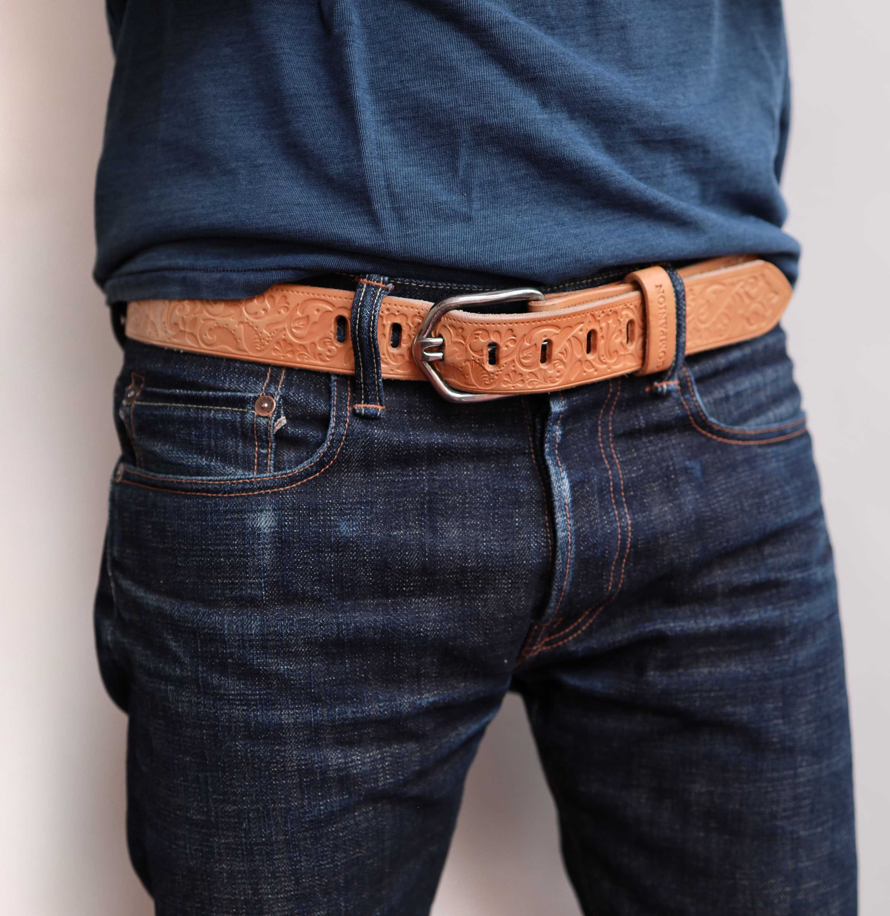 Кожаный ремень мужской для джинс: правила выбора | модные новинки сезона