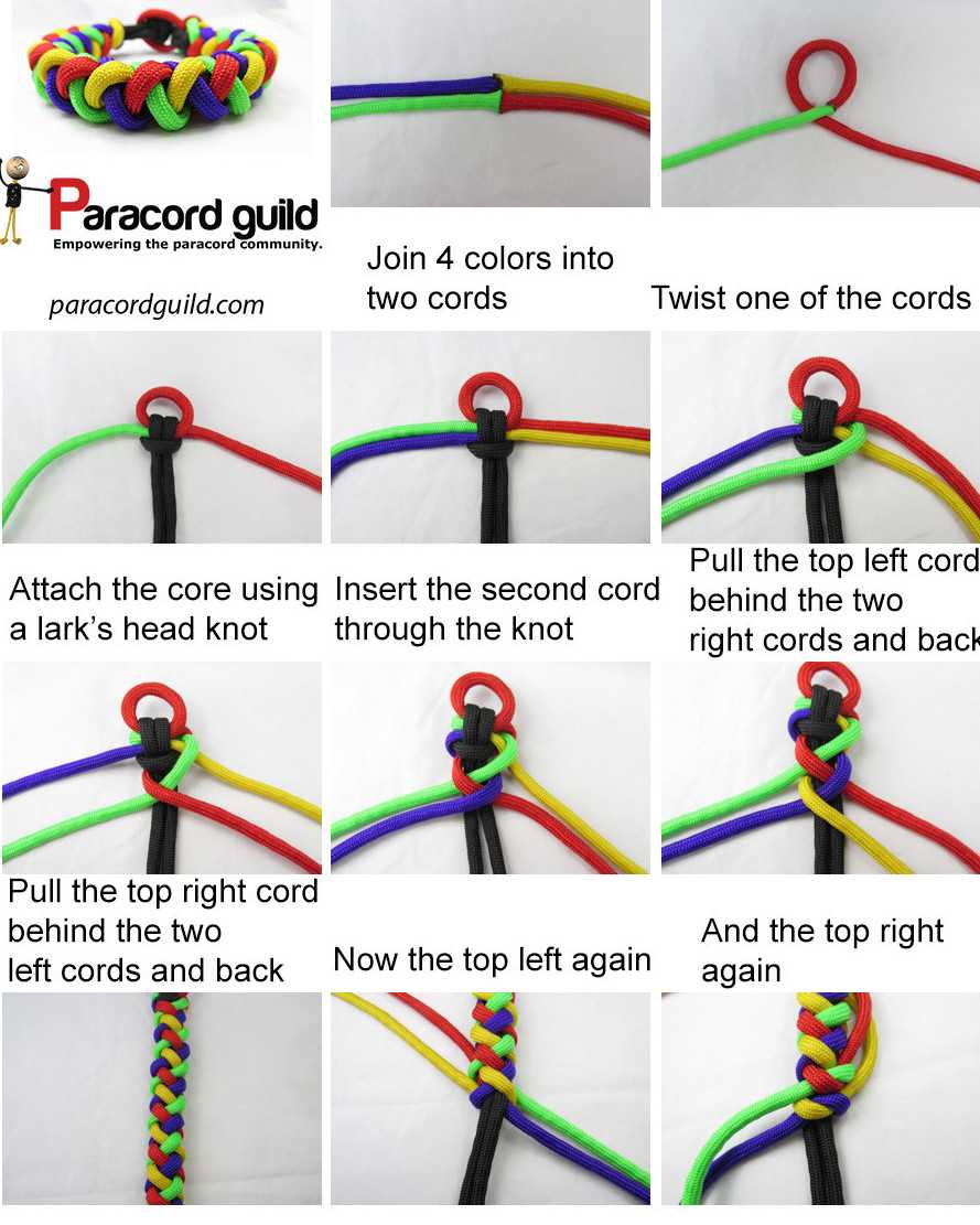 Схемы плетения паракорда своими руками: инструкции с фото