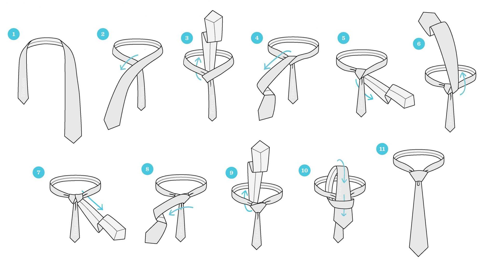 Как завязать тонкий галстук правильно, узлы для галстука "селедка", пошаговая инструкция